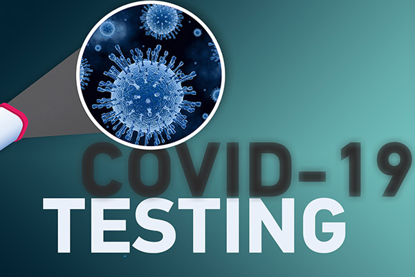 COVID-19 testing illustration