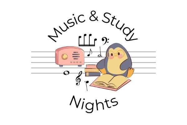 studying with music clipart